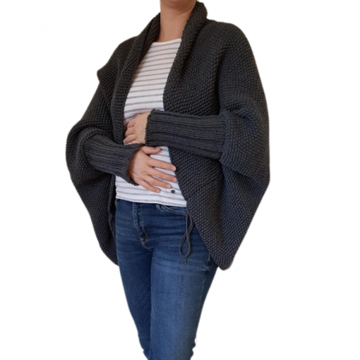 Strickanleitung Seelenwärmer Cardigan mit Armstulpen - Anleitung zum Download [Digital] – Bild 3
