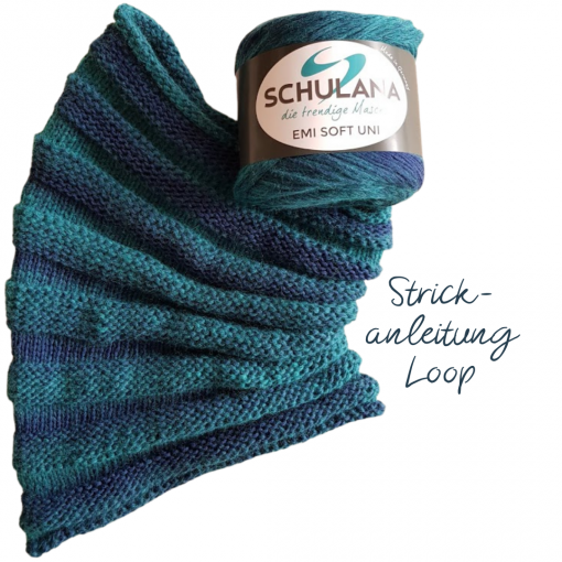 Loop aus einem Emi Soft Bobbel von Schulana stricken - Anleitung zum Download [Digital]
