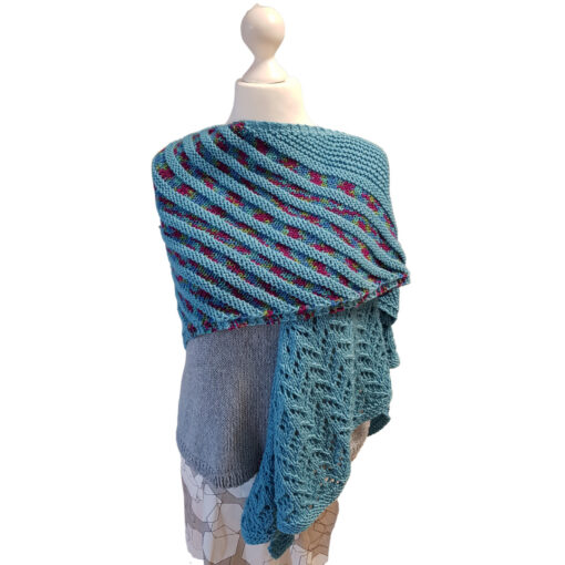Asymmetrisches Dreieckstuch mit Lacekante aus der 120 Filana Merino - Anleitung zum Download [Digital] – Bild 3