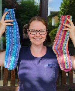 Alternative view of Anleitung zum Download - Quergestrickte Socken in glatt rechts stricken Größe: 38/39 [Digital]