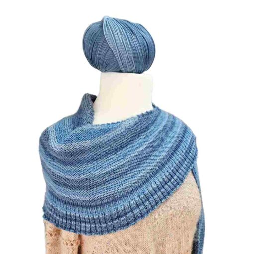 kleines halbrundes Tuch aus Sockenwolle stricken - Anleitung zum Download [Digital] – Bild 5
