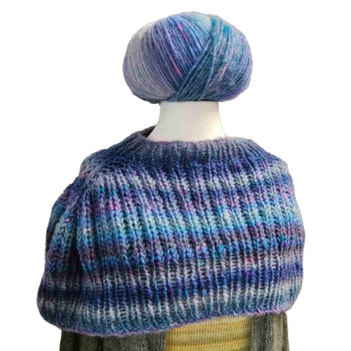 Schulterwärmer Vollpatent Raglan von oben - Anleitung zum Download [Digital] – Bild 2