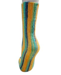 Quergestrickte 6-Fach Socken in glatt rechts stricken, Größe: 42/43 - PDF zum Download [Digital]